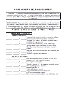 CareGiversSelf-Assessment