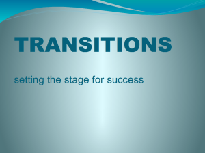 Transitions